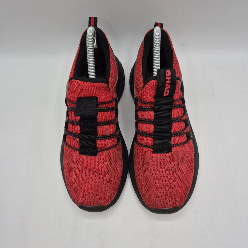 Shaq Sampson Shoes Mens‎ Size 6 Red Black Athletic Knit Sneakers QJ6GYRDBK